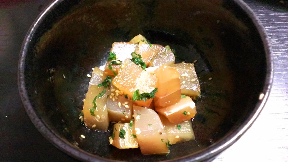 安いカジキのお刺身を漬けにしたyo 今日のご飯