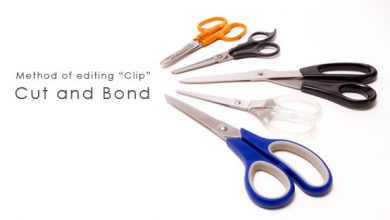 Method of editing Clip Cut and Bond クリップの分割と結合