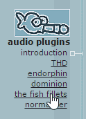 digitalfishphonesサイト the fish fillets をクリック