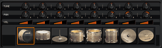 SI-Drum Kit 画面