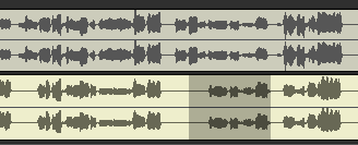 sonar トラックビュー　トラック表示部　ノーマライズの手順