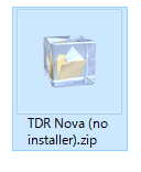 TDR Novaのダウンロードファイル