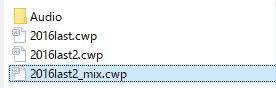 sonarのcwpファイルをコピーする