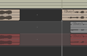 SONAR トラックビュー　クリップの無音部分を消す