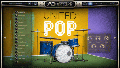 Addictive Drums 2 ADpak UNITED POP 画面