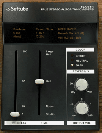 Softube TSAR-1R画面