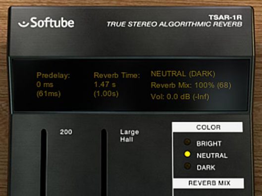Softube TSAR-1R　画面