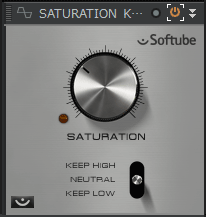 saturation knob ドラムの設定