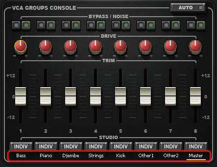 VCA Groups Consoleでグループ名を変更